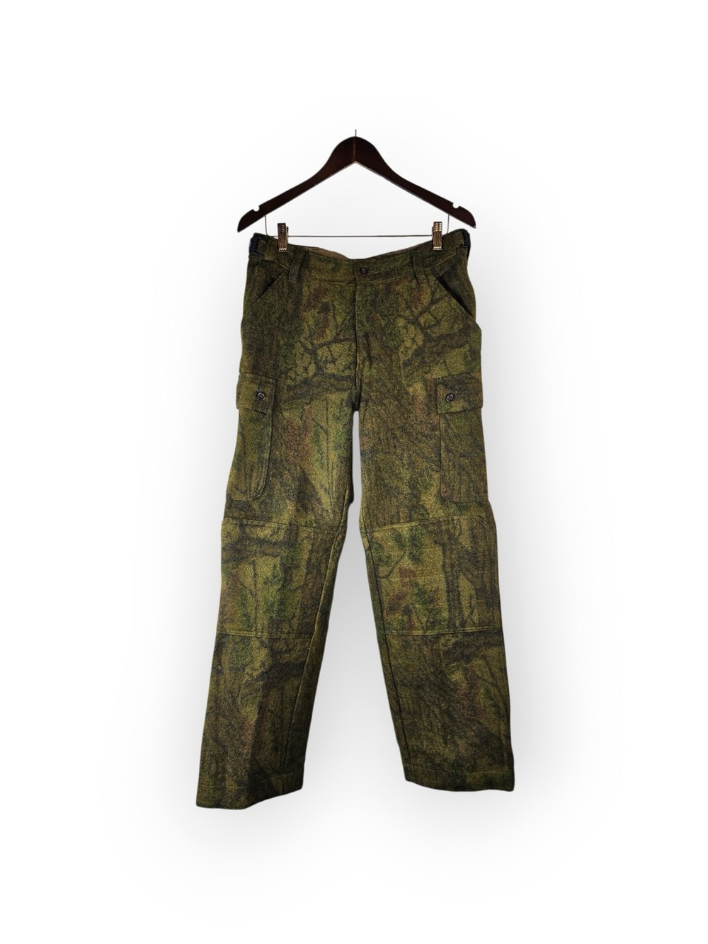 Columbia Sportswear Mens Heavyweight Wool Blend Camo Hunting Pants Size 32